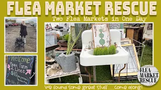 COME SHOPPING WITH ME FOR FINDS ON TWO FLEA MARKET HAULS!!