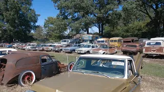 BARN FINDS | Junkyard Full of Old Pontiacs, Ford, Camaros, Mustangs, Cadillacs, and More!!!