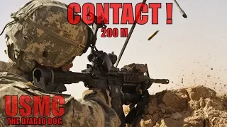 US Marines...Enemy Contact!!! 200 Meters!!! Intense firefight!!!