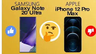 Samsung Galaxy Note 20 Ultra vs IPhone 12 Pro max [Animated Comparison]