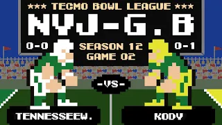 Tecmo Bowl League Season 12 - New York Jets vs Green Bay Packers