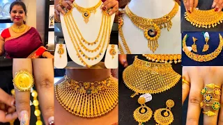 🔥2 Lakh Gold bridal Necklace/Band Choker/Ring Design From Parashmani Jewellers