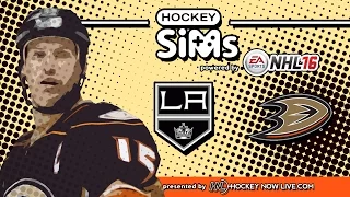 Kings vs Ducks (NHL 16 Hockey Sims)