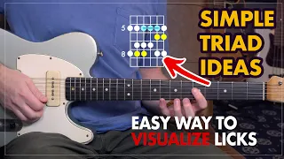 Easy triad visualizations to help you improvise - Connect licks and embellishments to a simple triad