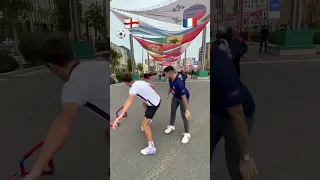 England vs France Skill Battle!🏴󠁧󠁢󠁥󠁮󠁧󠁿🇫🇷💫 #streetpanna #shorts