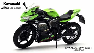 Unboxing Kawasaki Ninja ZX-25R Green 1:12 Licensed Scale Model | Aoshima