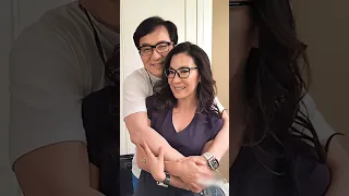 Jackie Chan with his beautiful wife Joan Lin #jackiechan #shorts #ytshorts