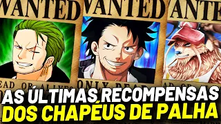 AS INCRÍVEIS ÚLTIMAS RECOMPENSAS DOS CHAPÉUS DE PALHA EXPLICADAS! - ONE PIECE