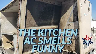 THE KITCHEN AC SMELLS FUNNY