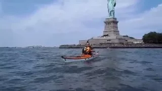 Rolling for the Lady - kayaking at the Statue of Liberty