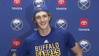 Tage Thompson Postgame Interview vs Montreal Canadiens (2/13/2022)