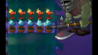 Plants vs  Zombies DLC Mod: Fire Peashooters VS Gladiantuar