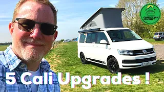 5 VW California Upgrades ! Five mods and upgrades we have made to our VW California Beach Camper