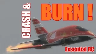 RC radio control airplane CRASH & BURN compilation