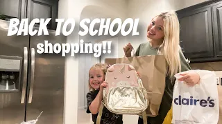 back to school shopping! (her first school year!)