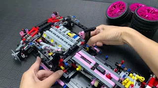 Diy Blocks Technic Lambor Car Model Building Blocks