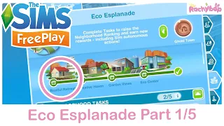 The Sims Freeplay Sim Springs Eco Esplanade Restful Retreat WALKTHROUGH P1/5