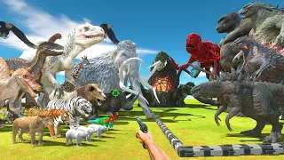 FPS Avatar Rescues Kaiju Monsters and Fights Dinosaurs and Animals - Animal Revolt Battle Simulator