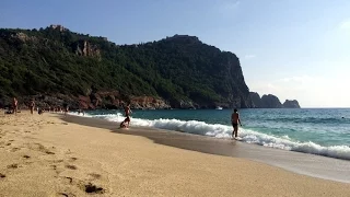 Пляж Клеопатры Алания. Kleopatra beach Alanya. Лучшие песчаные пляжи Турции.