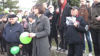 Митинг против коррупции в Белгороде. Март. Выступление организатора Ксении Михайлик.