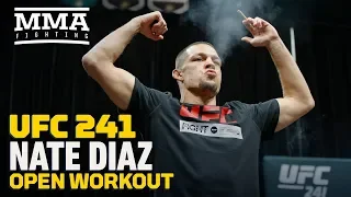 UFC 241: Nate Diaz Open Workout Highlights - MMA Fighting