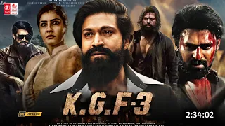 Kgf 3 Full Movie In Hindi Dubbed Release Date | Yash New Movie | Raveena Tondon | Kgf 3 Trailer