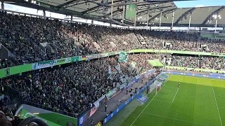 Nordkurve VFL Wolfsburg against Bayer Leverkusen