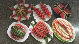 6 cách cắt dưa hấu đơn giản đẹp mắt / watermelon