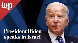 Biden speaks in Israel - 10/18 (FULL LIVE STREAM)