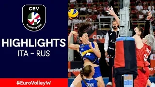 #EuroVolleyW | Italy - Russia | QF Highlights