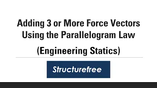 Adding 3 or More Force Vectors Using the Parallelogram Law - Engineering Statics (L01-3)