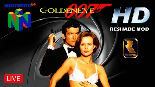 GoldenEye 007 N64 00 Agent HD ReShade Mod - Full Game Playthrough