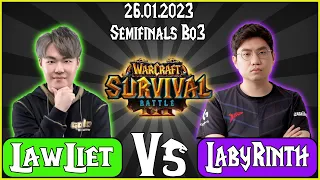 Warcraft Survival Battle 2022 - (NE)🧝🏻LawLiet vs LabyRinth💀(UD) - Semifinals Bo3 - 26.01.2023