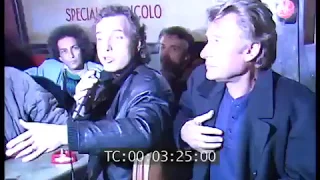 Johnny Hallyday Gainsbourg Lavilliers Sardou FRance Gall conférence de presse pour tv6  rush 1986