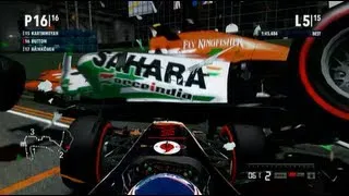 CRAZY F1 RACE! Singapore Wet/Dry Tyres!