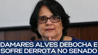 DAMARES ALVES DEBOCHA E SOFRE DERROTA NO SENADO