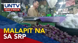 Presyo ng kada kilo ng sibuyas sa ilang pamilihan, bumaba na malapit sa range ng P250 SRP – DA