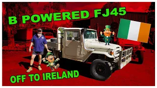 The FJ45 with a B engine on it's way to Ireland.