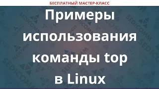 Примеры использования команды top в Linux