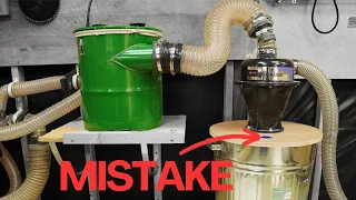 I Ruined my DUST COLLECTOR ! with a pressure release valve