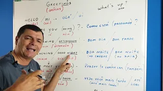 Greetings - Cumprimentos e saudações em inglês | Melhor Explicação do Yotube!