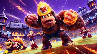 DONKEY KONG, BOWSER, MARIO, PEACH - WINNER? or LOSER? Mario Strikers Battle League CUP BATTLES