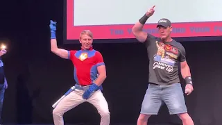 John Cena Peacemaker dance with fan at Comic Con Wales 2022 #johncena #monopolyevents #comiccon