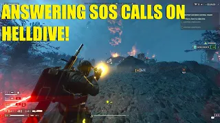 Answering a Randoms SOS beacon! Helldive difficulty! Merak, Valdis Sector. Helldivers 2