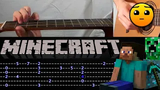 How to play 'Minecraft (Sweden)' Guitar Tutorial [TABS] Fingerstyle