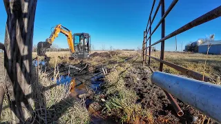 Digging with New to us Mini Excavator!