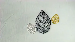 DIY openwork leaves from threads 😍 A simple technique, it turns out so delicate and beautiful 💖