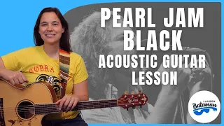 EASIER Pearl Jam Black Guitar Lesson with FUN Outro Lick