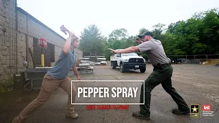 Park Ranger Pepper Spray Training