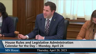 House Rules and Legislative Administration Committee 4/20/23